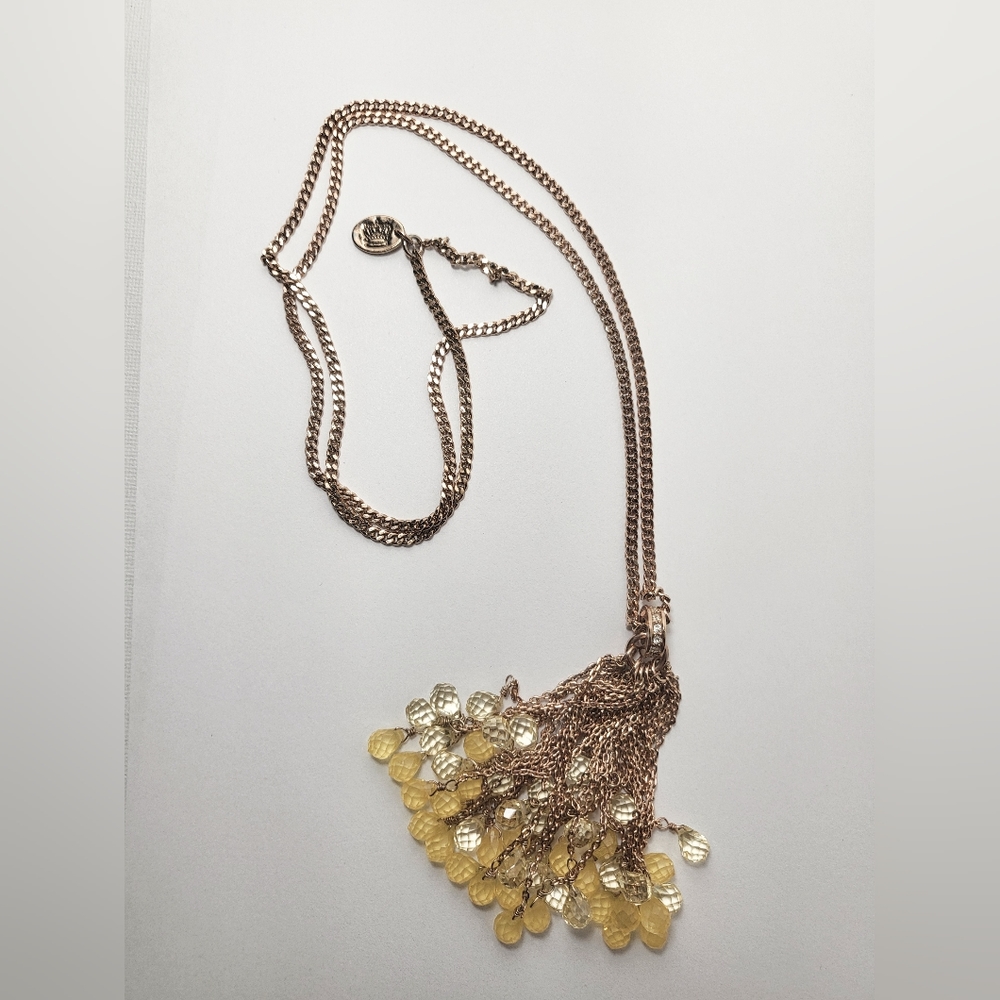 Juicy Couture Crystal Rose Gold Necklace